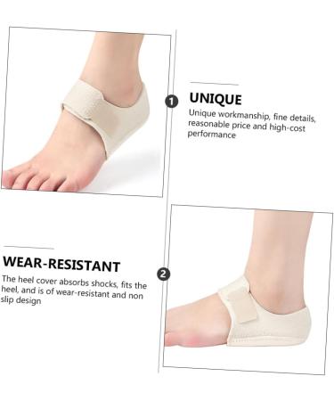 NOLITOY Silicone Heel Covers - Heel Cushion Pads for Pain Relief in Outdoor Boots & Plantar Fasciitis - Buy Online on GoSupps.com