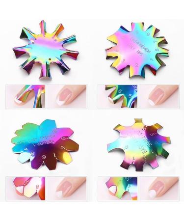 Stainless Steel Multicolor Nail Art Edge Trimmer Professional Gel Cutter Tool Multiple Shape French Style Smile Line Cutter for Women - Buy Online on GoSupps.com
