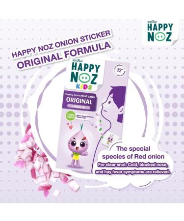 Organic Onion Patch Kids - Allergy & Congestion Relief - 6 Sachets/Box - 12 Hour Aroma Patch & Nasal Strips Alternative - Buy Online on GoSupps.com