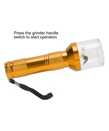 Electric Nail Powder Mixer & Grinder - Aluminum Herb/Spice/Tobacco Crusher Tool for Salons & Home Use (Gold) - Buy Online on GoSupps.com