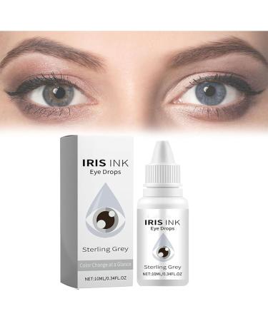 Eye Color Changing Drops Change Eye Color Drops Natural Eye Drops for Dry Eyes IrisInk Eye Drops Fancy Drops Change Your Eye Color Lighten & Brighten Your Eye Color (Grey)
