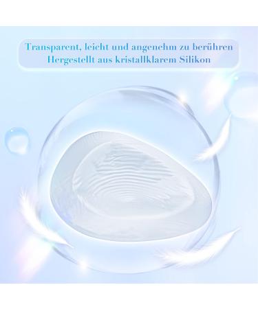 Minaky Triangle Silicone Breasts - Invisible Swimming & Hot Source A-Cup (300g/pair) for Mastectomy & Crossdressers - Unisex Transparent Silicone Breast Shapes - Buy Online on GoSupps.com