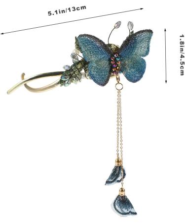 FOMIYES headgear butterfly hair pin fancy hair claw wedding hair bun cage decorative hair clips butterfly hairpin french bun cage bowknot hair clamp retro hair clip alloy girl China tassel - Buy Online on GoSupps.com