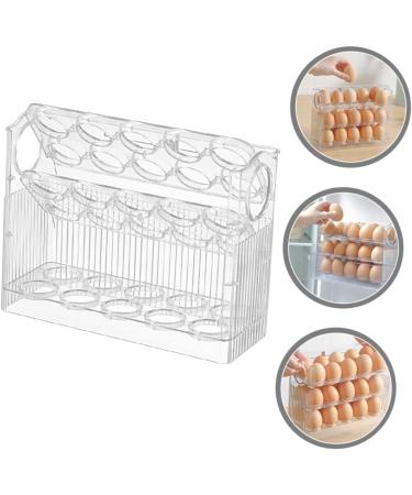 GRIRIW Fridge Egg Holder Egg Storage Box Mini Drawer Space Savers Organizers Plastic Household Egg Holder Egg Rack Dedicated - Buy Online on GoSupps.com