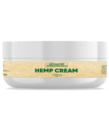 Advanced Therapeutics 1500 Mg Hemp Cream 4 Ounce Hemp Gel with Arnica Oil. Alleviate Knee Issues Back Aches and Shoulder Discomfort with Tea Tree Oil Infused Joint Relief Cream