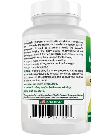 Best Naturals 3 Pack Ashwagandha Capsules for Relaxing Stress and Mood 500 mg 120 Count (Total 360 Capsules) - Buy Online on GoSupps.com