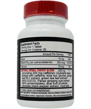 Up Your Gas Energy Blaster Tablets - 60-Count Bottles Pack of 2 | International Shipping Available - Buy Online on GoSupps.com