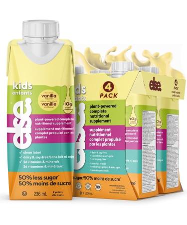 Else Nutrition Kids Vanilla Complete Nutrition Drink for Ages 2+ with Essential Amino Acids Vitamins & Minerals Less Sugar Convenient Ready to Drink Vanilla 16 Pack Vanilla 16 Pack - Buy Online on GoSupps.com
