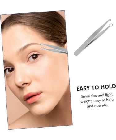 Beaupretty 1PC Nose Hair Trimmer Nose Trimming Nose Hair Clip Eyebrow Plucker Facial Hair Removal pinzas para u as Nasal Hair Tweezer Miss Stainless Steel Metal Cosmetic - Buy Online on GoSupps.com