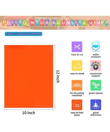 TransWonder 3D Puff Vinyl Bundle - Assorted Colors HTV for Heat Press, Cricut, Mother's Day Gift - 8 Sheets - Buy Online on GoSupps.com