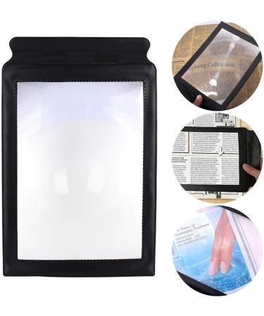 A4 Full Page Reading Magnifier 3X Large Sheet Full Sheet Glass Reading Aid Lens for Low Vision Books Pages Magazines Newspapers & Maps Better Life - Buy Online on GoSupps.com