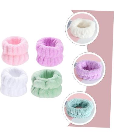 SHERCHPRY 4paires Lot Bracelets Pour Laver Le Visage Serviettes De Lavage Adapt es Aux Femmes Pour Spa - Buy Online on GoSupps.com