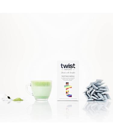 Matcha Green Tea Tasting Menu - 24 Single Serve Sachets - Twist Teas - Buy Online on GoSupps.com