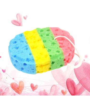 Buy Frcolor 2pcs Bath Sponge Set Colorful Oval Seaweed Scrubber | International Shipping Available - Buy Online on GoSupps.com