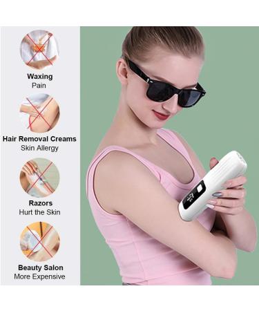 Laser Hair Removal IPL Hair Removal System 5 Levels Manual & Auto Modes Permanent & Painless Lazer Removal Hair Tool for Men and Women Body Face Pubic Hair Bikini Zone - Buy Online on GoSupps.com
