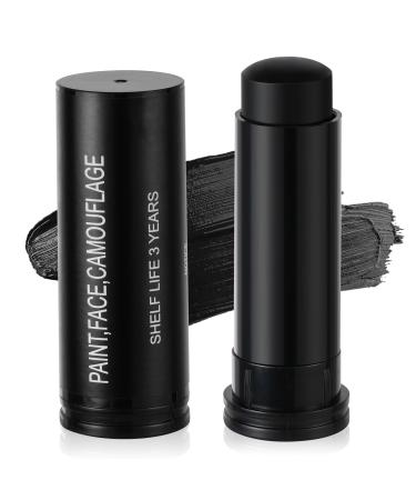 Aomig Black Face Paint Stick Eye Face Body Paint Stick Colors Tube Waterproof Face Paint For Sports Baseball Softball Football Athletes Halloween Game Cosplay Costume Party Makeup Stick - Buy Online on GoSupps.com