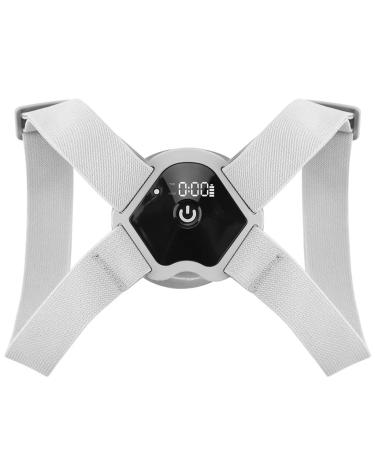 Intelligent Posture Corrector Trainer Motion Sensing Upper Back Shoulder Brace Clavicle Chest Back Support 1 Gray 1 Gray