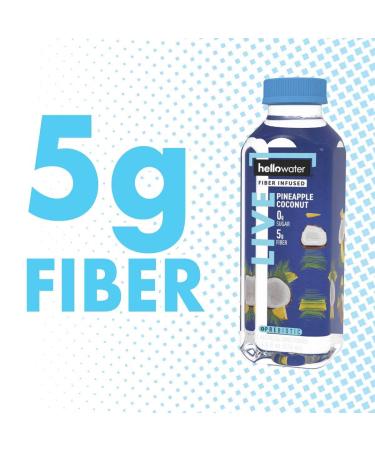 hellowater Fiber Infused Water Variety Pack - 4 Flavors - High Fiber, 0 Sugar, 0 Net Carbs - No Artificial Ingredients - Low Glycemic - 16 Fl. oz. Bottles (Pack of 12) - Buy Online on GoSupps.com