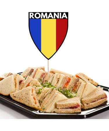 Romania Flag Rugby Ball Food & Cupcake Picks Toppers Party Decorations (14 Pack) - Buy Online on GoSupps.com