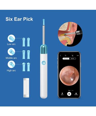QDCFY Otoscope Ear Camera - 1080P HD 3.5mm Ear Cleaning Tool for iOS & Android Smartphones - White - Buy Online on GoSupps.com
