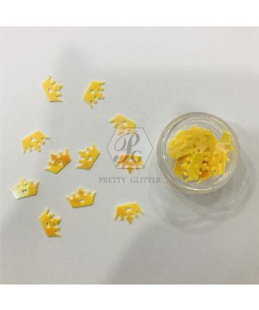 10g Yellow Crown Shape Glitter for Festival Rave | Beauty Makeup Face & Body Art Nail Art Holiday DIY Decoration - Buy Online on GoSupps.com