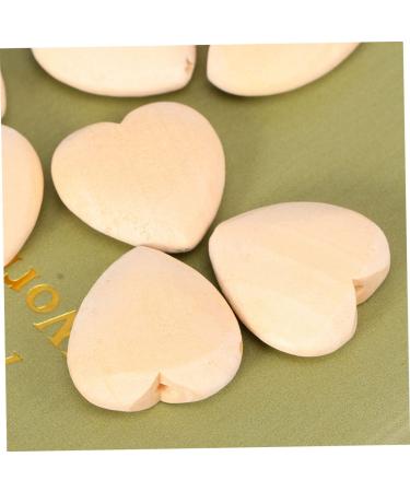 Ibasenice 150 PTH Unfinished Peach Herz Heart Wood Pearls - Loose Pearl Spacer Beads for Jewelry Making & Home Decor - Buy Online on GoSupps.com