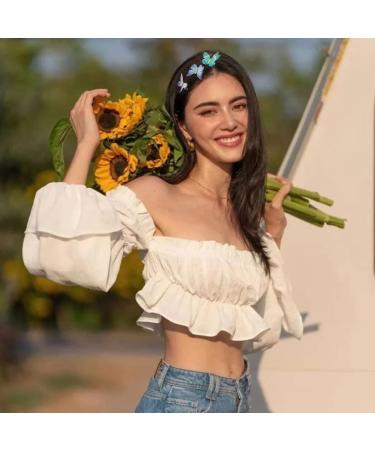 AOPRIE Glitter Butterfly Hair Clips: 20 Pieces Colorful Barrettes for Women & Teens - Buy Online on GoSupps.com