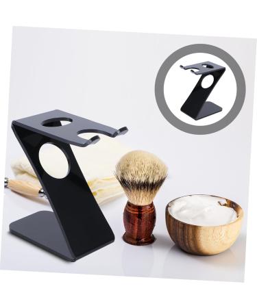 Minkissy Acrylic Stand Brush Bracket - Men's Care Set Z-Shaped Holder for Shaving Brushes & Manual Razors | Universal Brush Holder - Buy Online on GoSupps.com