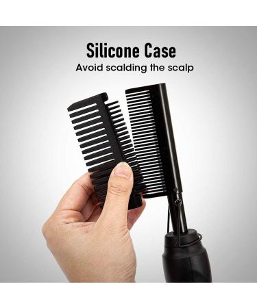 Multifunctional Hot Comb Hair Straightener for Black Hair - Electric Pressing Comb for Wigs - Copper Hot Iron Comb with Gifts Included - Buy Online on GoSupps.com