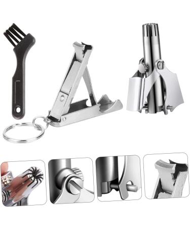 FRCOLOR 1set Nose Hair Trimmer With Stainless Steel Scissors Thinning Scissors Compact Lightweight For Men Always Ready To Use - Buy Online on GoSupps.com