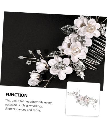 FRCOLOR Hair Comb Rhinestone Hair Barrette Bridal Shower Headpiece Crystal Hair Rhinestone Hair Accessories Bride Headpiece Flower Girl Tiara Crystal Flower Girl Child Zinc Alloy Wedding - Buy Online on GoSupps.com