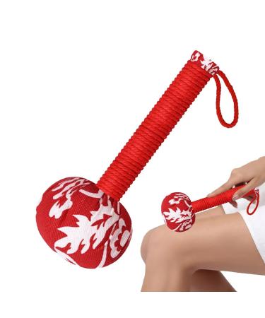 Massage hammer tool back massage hammer full body massage hammer body stress -free hammer muscle relaxation massage hammer full body massage neck leg calf waist and back red/excursion single -colored (GetaWay solids) 26cm