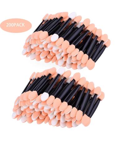 Amariver 200 Pack Disposable Eyeshadow Brush Sponge Tipped Oval Makeup Tool - Dual Sided Comestic Applicator for Women - Daily Beauty Essential - Buy Online on GoSupps.com