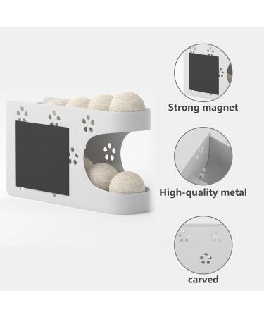 WDT Tool Magnetic Dryer Ball Holder for Laundry Room Automatic Dryer Balls Roller Chute Container & Organizer Dryer Ball Dispenser for Storage White Dryer Ball Basket (No Balls) - Buy Online on GoSupps.com