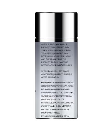 LuxeJoie Retinol Serum 1.7 oz | Anti-Aging Face Serum with Hyaluronic Acid & Vitamin E | Unscented Hydrating Resurfacing Serum for Sensitive Skin - Buy Online on GoSupps.com