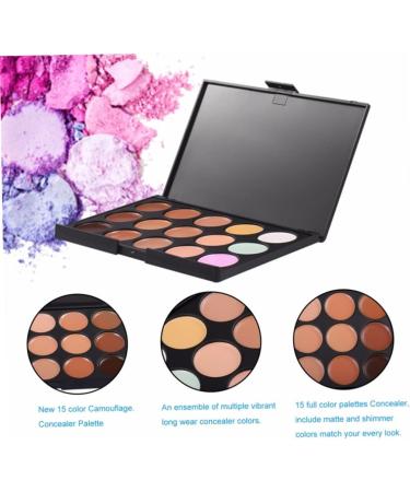 1Pack Professional 15 Colour Concealer Palette Camouflage Contour Cosmetic Set Eye Face Cream Contour Kit - Buy Online on GoSupps.com