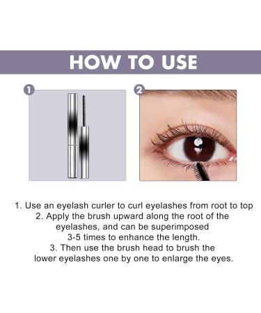 Kaluofan 2PCS 3d Curling Iron Mascara Curling Iron Mascara Long-lasting Curling Effect Easy to Clean Easy to Carry(C) Black brown - Buy Online on GoSupps.com