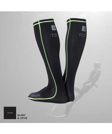WETSOX 1mm Neoprene Thermal Wetsuit Socks - X-Large Unisex Black - Round Toe - Buy Online on GoSupps.com