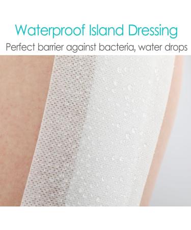 Waterproof Adhesive Island Wound Dressings - Breathable Bordered Gauze for Knee Replacement | Non-Stick Bandage Patches (4x12 Inches Pack of 10) - Ideal for Hip Shoulder Back Elbow & Abdominal Surgery - Buy Online on GoSupps.com