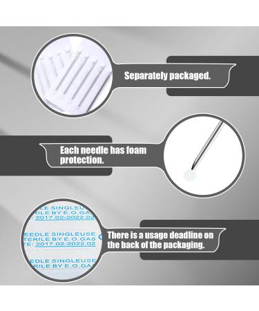 YILONG 14G Body Piercing Needles - 100 Pcs for Nose Ear Belly Button Nipple Tongue Lip & Eyebrow Piercing - International Shipping Available - Buy Online on GoSupps.com