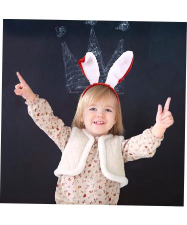 FRCOLOR Headband Hair Jewels for Women Girl Hair Accessories Stuffed Bunny for Hair Accessory for Costumes Outfit Bunny Costume Accessories Rabbit Ears Props Women's Fabric Red - Buy Online on GoSupps.com