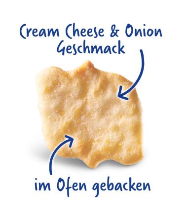 TUC Baked Bits Cream Cheese & Onion - 6x110g Salzb ck Large Pack | Mini-Cracker with Sour Cream Onion Flavor | International Shipping Available - Buy Online on GoSupps.com