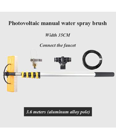 SN-XBDP Photovoltaic Panel Cleaning Brush 3.6M Telescopic Pole Photovoltaic Manual Cleaning Tool Special Water Spray Brush - Buy Online on GoSupps.com