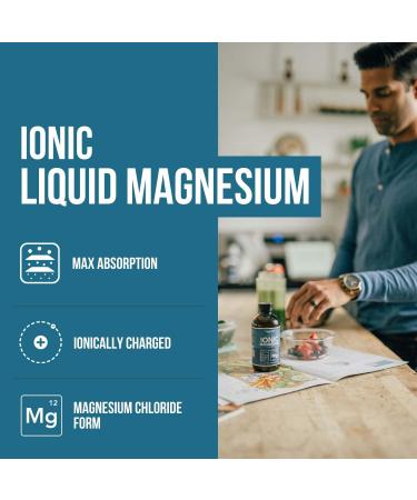 Ionic Magnesium Chloride 8 oz Liquid - Fastest Absorption for Calm Mood, Sleep, Muscle Cramps & Natural Laxative - Vegan, USA Made in Glass Bottle - Buy Online on GoSupps.com