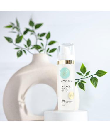 COSPHERA Retinol facial serum facial care with vitamin A hyaluronic acid niacinamide and licorice extract 50 ml antiaging antiwrinkle moisturizer for face and neck vegan for - Buy Online on GoSupps.com