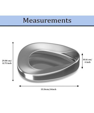 AAproTools Stainless Steel Bedpan - Heavy Duty, Firm & Contoured for Male/Female Patients - Buy Online on GoSupps.com