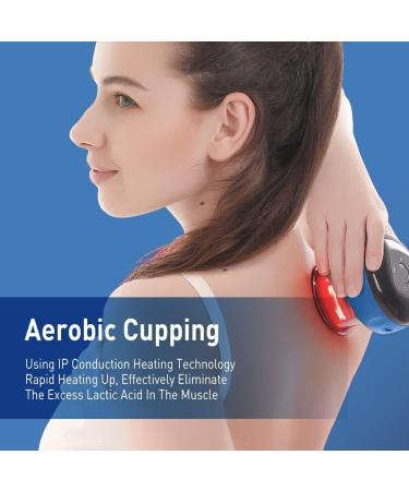 Smart Dynamic Cupping Therapy Set Cellulite Massager 3 in 1 Vacuum Therapy Machine Cellulite Remover Gua Sha Massage Tool with12 Level Temperature and Suction manual-back-massagers 12th Gear Blue - Buy Online on GoSupps.com