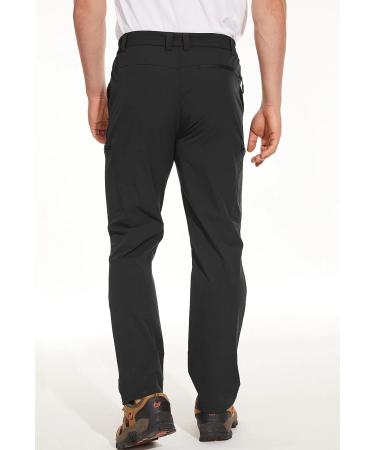 MAGCOMSEN Men's Waterproof Hiking Pants - Lightweight Quick Dry Outdoor Work Pants | 6 Pockets, Ripstop Fabric, Black, Size 38 - Buy Online on GoSupps.com