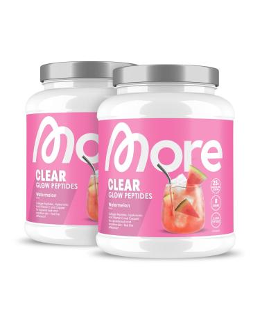 MORE NUTRITION More Clear Glow Peptides Watermelon 2 x 600 g Clear Whey with Collagen 2 x Watermelon