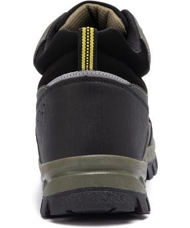 HIKLDK Men's Lightweight Ankle Hiking Boots - Breathable & Non-Slip Trekking Shoes for Outdoor Activities (Size 12, Green) - Buy Online on GoSupps.com